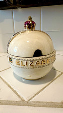 Wedgwood Queen Elizabeth II Coronation 1953 England Round Ceramic Trinket Box picture