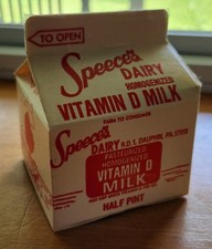 SPEECE'S DAIRY - Dauphin, PA School Sized Half Pint Set of 4 Cartons picture