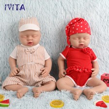 IVITA 20in Sleeping Baby Boy|Girl Doll Handmade Full Silicone Reborn Doll picture