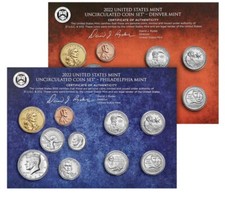 2022 United States Mint Uncirculated Coin Set D - P 20 Coins Sealed Box #C396 picture