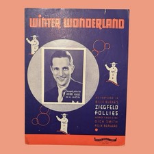 Winter Wonderland 1934 Sheet Music VtG Ziegfeld Follies Sherry Magee Orchestra picture