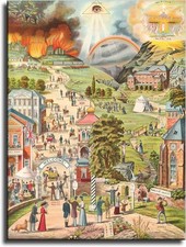 Narrow Road to Heaven And Wide Road to Hell Contrast Poster Wall Art picture