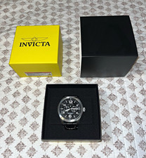 Invicta I-Force 0764 Quartz Men’s Watch Date Black Dial Leather Strap w/ Box picture