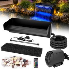 All-in-1 Pond Waterfall Kit LED Light 18