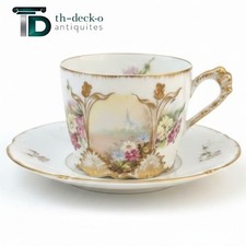 Large Limoges Art Nouveau 1900 Porcelain Lunch/Chocolate Cup picture