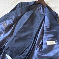 Suitsupply Vitale Barberis Sienna Pure Wool Super 110s Navy Blue Suit 36R 31W picture