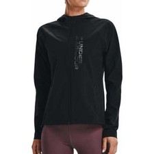Under Armour Women's OutRun The Storm Jacket - Black -  100% Authentic New Tags picture
