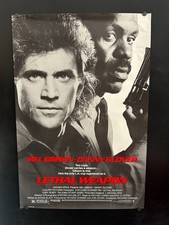 100% original 1987 LETHAL WEAPON Advanced One Sheet Movie Poster 27x40 picture