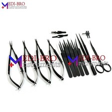 Basic Hand Surgery Microsurgical Instrument Set Black With Vascular Clamps picture