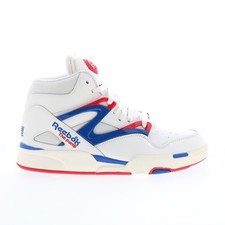 Reebok Pump Omni Zone II Mens Beige Leather Lifestyle Sneakers Shoes picture