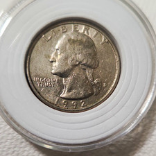 1992-D Washington Quarter 25C Business Strike Denver Mint Copper KM#164 picture