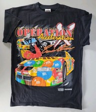 VTG 1999 Ernie Irvan NASCAR T Shirt M&Ms Racing Tultex Large Deadstock NWOT #2 picture