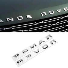 Range Rover Gloss silver ABS Emblem Replacement Badge for Front Hood & Trunk picture
