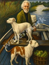 GoodFellas Old Man with Dogs Sign 9