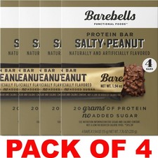 Barebells Salty Peanut Protein Bars - 4 Bars 1.94 oz in a Box – 4 BOXES picture