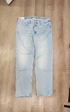 H&M Relaxed Fit Light Wash Denim Jeans picture