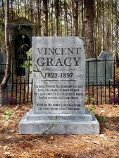 Evil Soul Studios Haunted Mansion Vincent Gracy Tombstone Life-Size NEW picture
