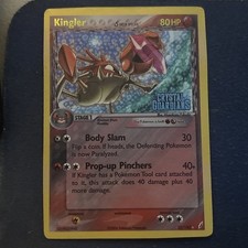 Kingler Delta Species 22/100 Reverse Holo Stamp EX Crystal Guardians MINT picture