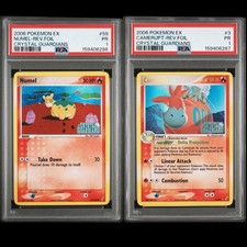 PSA 1 Sequential Numel Camerupt Reverse Foil EX Crystal Guardians 2006 Pokemon picture