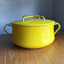 Jens H. Quistgaard (1919-2008) Dansk Denmark Lidded pot in bright yellow enamel picture
