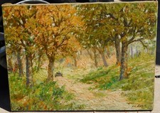 J C Magee b.1846 Important PA artist, oil/canvas 24 x 32 picture