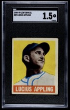 1948-49 Leaf Gum Co. Lucius “LUKE” Appling #59 SGC 1.5 picture