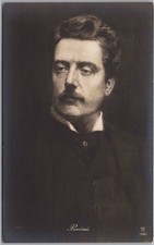 Vintage 1910s GIACOMO PUCCINI Classical Music RPPC Photo Postcard Opera Composer picture