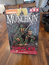 Teenage Mutant Ninja Turtles Nickolodeon Munchkin Card Game missing some pieces picture
