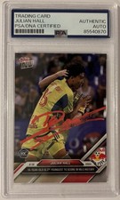 Julian Hall Signed 2024 MLS Topps Now Card RC 83 PSA New York Red Bulls LOOK picture