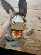 Vintage Wooden Donkey Hand Puppet-Hahn Germany-1960s MCM-Lotte Sievers-RARE picture