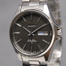 READ [Near MINT] Vintage SEIKO Silver Wave 0923-7000 37mm Black QZ Men's Watch picture