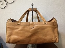 Vintage Hartmann belting leather Saddle Weekender Travel brown duffle bag 20'' picture