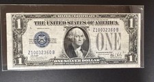 1928B $1 Silver Certificate HIGH SERIAL # over 10,000,000 experimental ZB picture