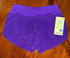 lululemon Speed Up HR Short Women's Running Athletic Shorts Purple 2.5