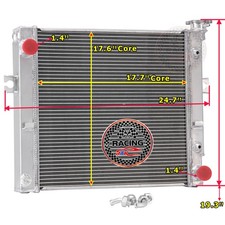 16410U220071 3 Row Aluminum Radiator Fits Toyota Forklift 1990-2011 16410U220171 picture