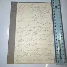 George Simson 3p ALS Autograph Letter 1853 to Joseph Hogarth Print Publisher picture