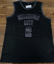 SGA OKC Men’s large  Jersey NBA Alexander Thunder NBA Stitched New blacked out  picture