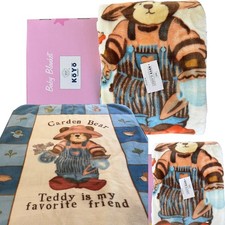 Koyo Baby Garden Bear Blanket Soft Thick & Warm Kids / Child Blanket picture