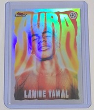 Topps 2024 Finest UEFA Champions League Aura Lamine Yamal FC Barcelona AU-10 picture