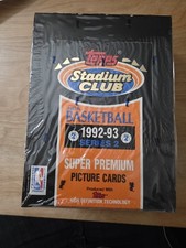 Topps 1992-93 NBA Basketball Stadium Club Sealed Box Series 2   picture