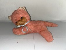 Rare Vintage Gund Rubber Face Sleeping Kitty 12” Plush Stuffed Animal picture