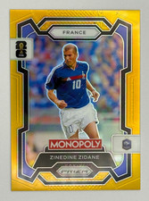2026 Panini Prizm Monopoly FIFA World Cup Zidane Gold /49 #9 France picture
