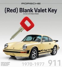 Genuine 1970-1977 Porsche 911 Blank Red  Valet Key OEM 91453190311 picture