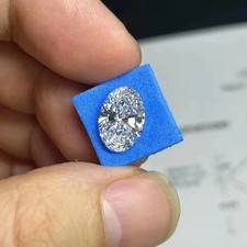 4 Ct Round Cut Lab Grown White Diamond VVS1 D Grade Gemstone Making For Jewelry picture