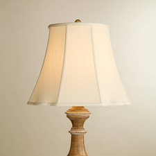 Creme Bell Large Curve Cut Corner Lamp Shade 11