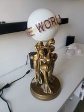 RARE Scarface  “The World Is Yours” Lamp  Tony Montana Statue Gold 16