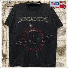 Megadeth Cryptic Writings 1997 Thrash Metal Album Black Graphic T-Shirt picture