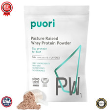 Puori PW1 Grass Fed Whey Protein Powder Dark Chocolate 30 Servings BCAA 900g picture