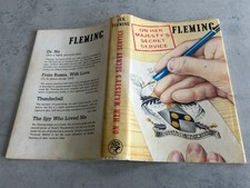 ON HER MAJESTY'S SECRET SERVICE Orig DJ 1963 1st/1st CAPE Ian FLEMING James Bond picture