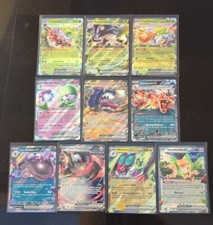 ⭐Lot 10 Pokemon Complete Set eX Cards SV Paldean Fates Double Rare Charizard🔥 picture